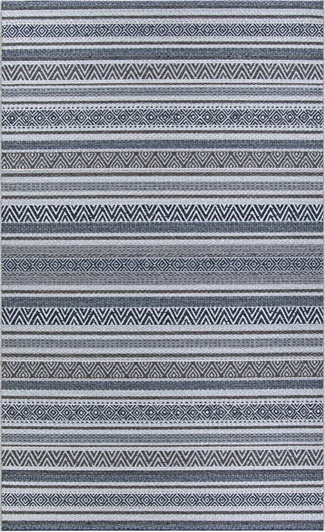 Bennard Gray 5'3 x 7'6 Indoor/Outdoor Rug - Thumbnail - Image 1