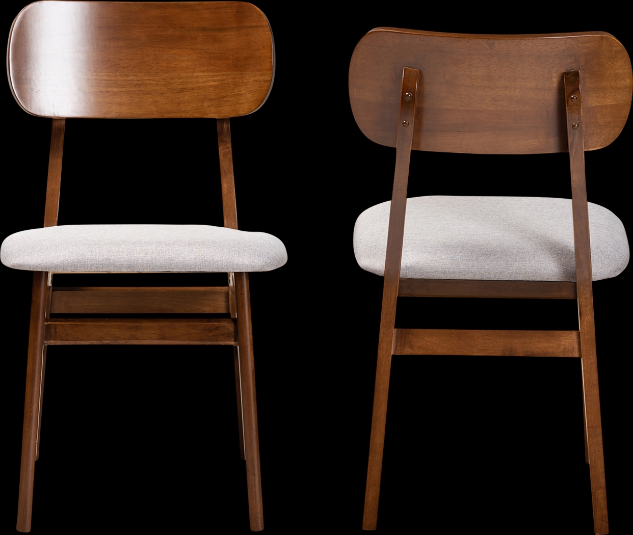 Bennson Gray Side Chair, Set of 2 - Thumbnail - Image 2