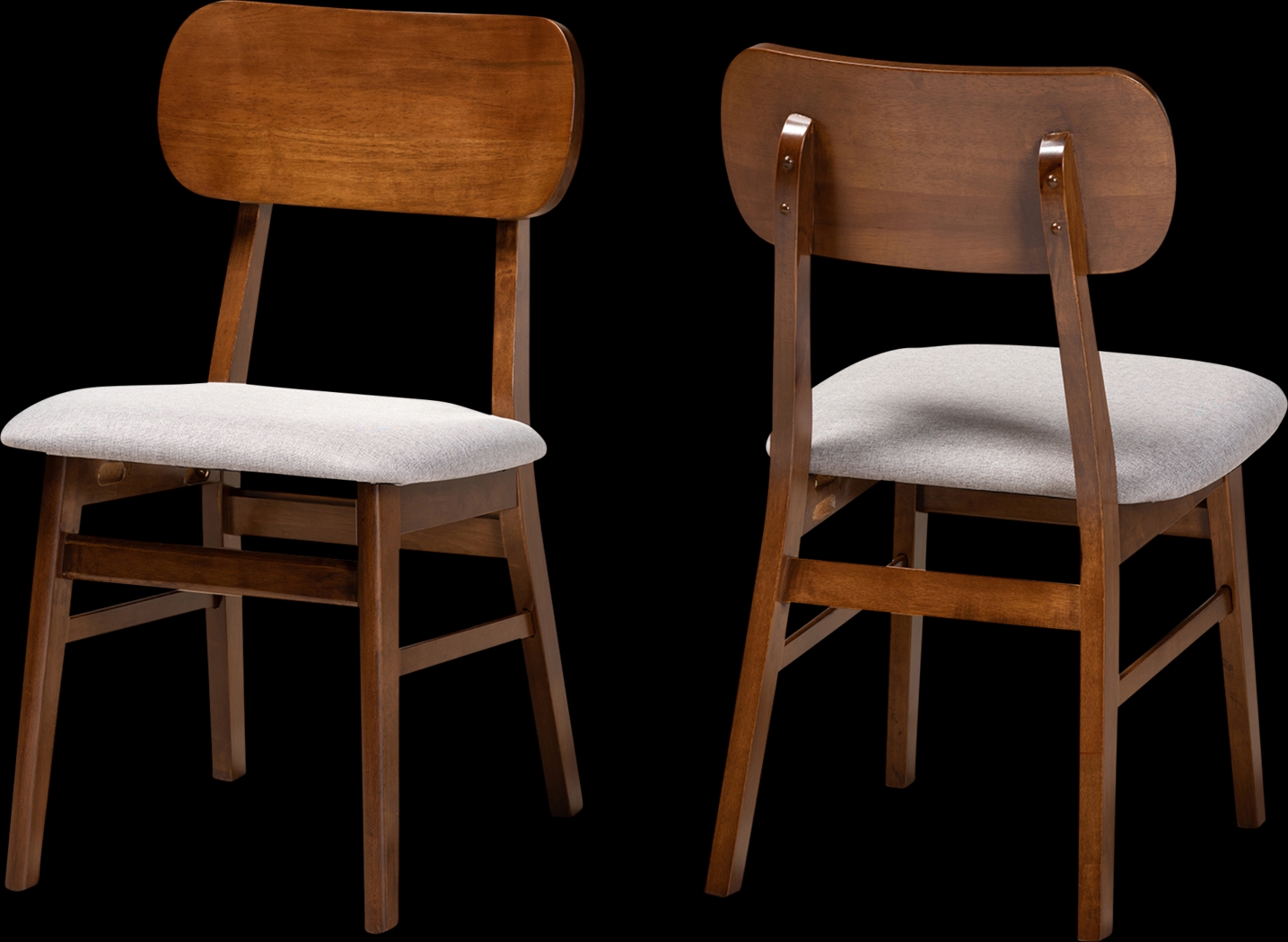 Bennson Gray Side Chair, Set of 2 - Thumbnail - Image 1