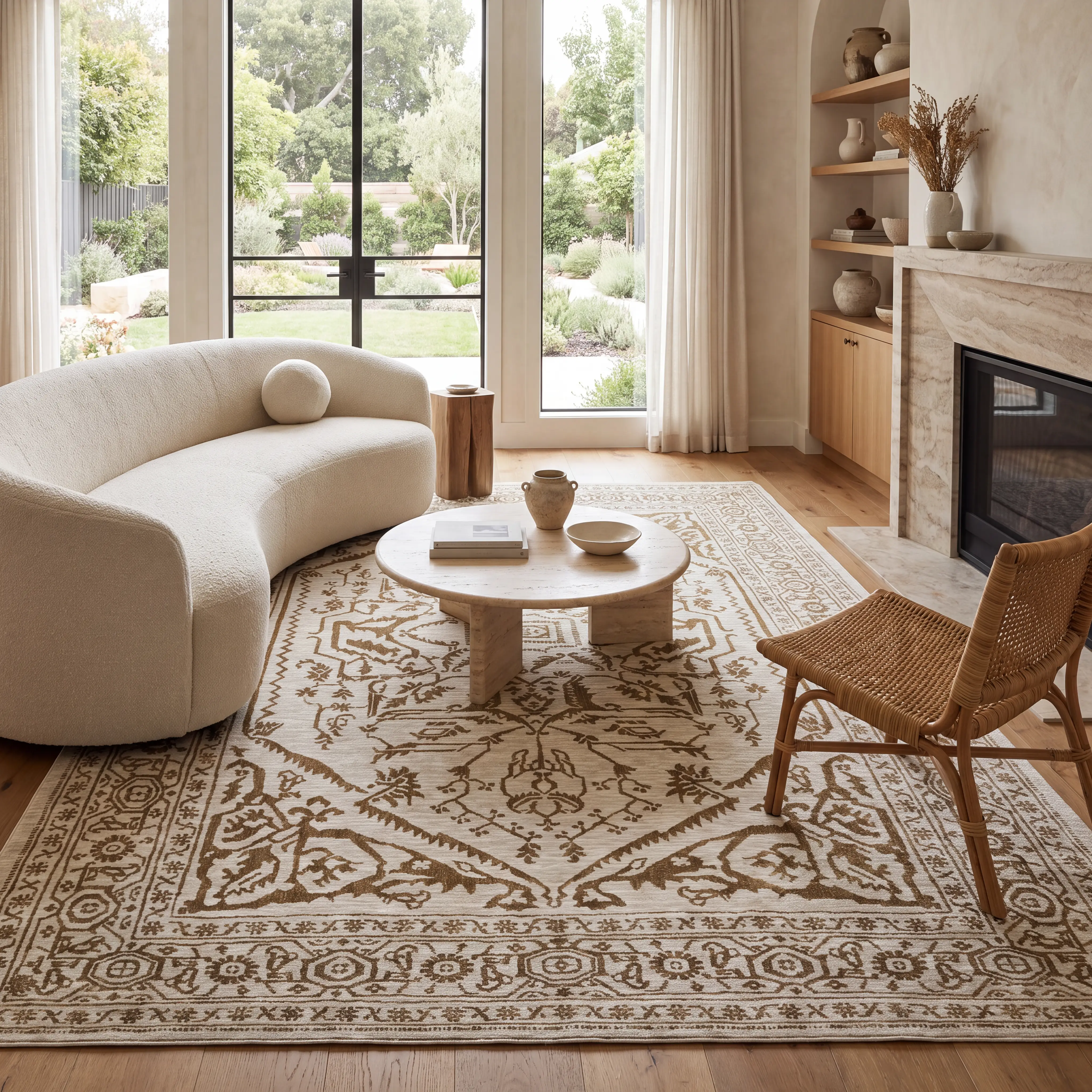 Bennu Ivory 5'3 x 7'6 Rug - Thumbnail - Image 3