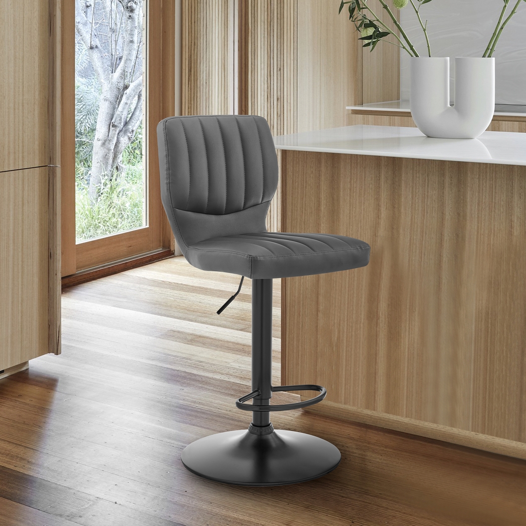 Benoist Gray Bar Stool - Thumbnail - Image 2