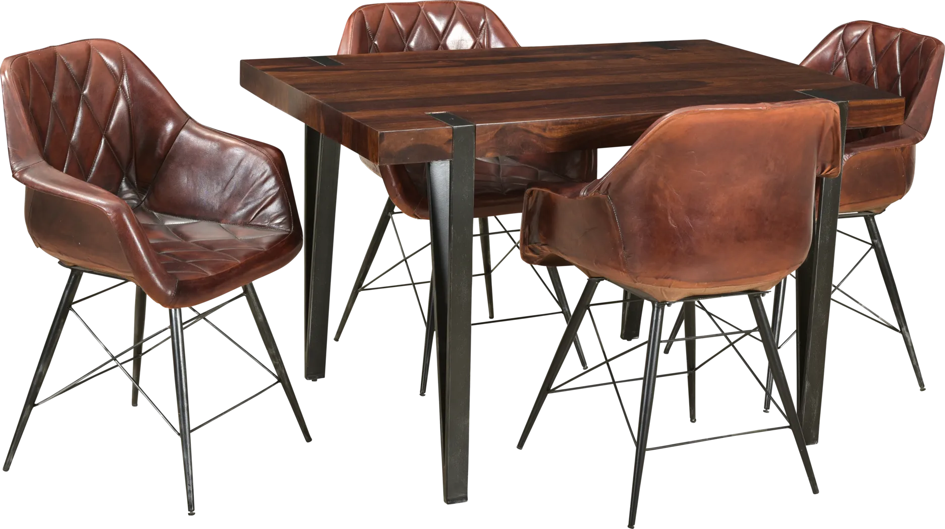 Bension Brown Dining Chairs - Thumbnail - Image 4