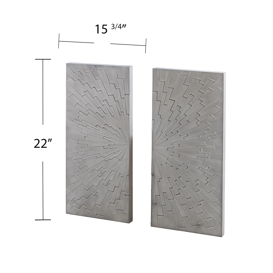 Bensley Gray Wall Panel, Set of 2 - Image 12
