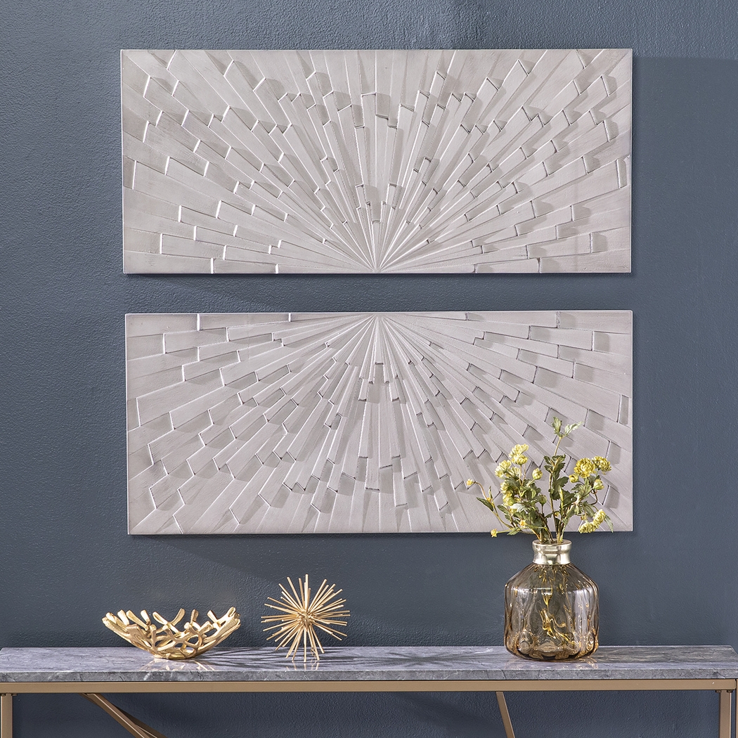 Bensley Gray Wall Panel, Set of 2 - Thumbnail - Image 3