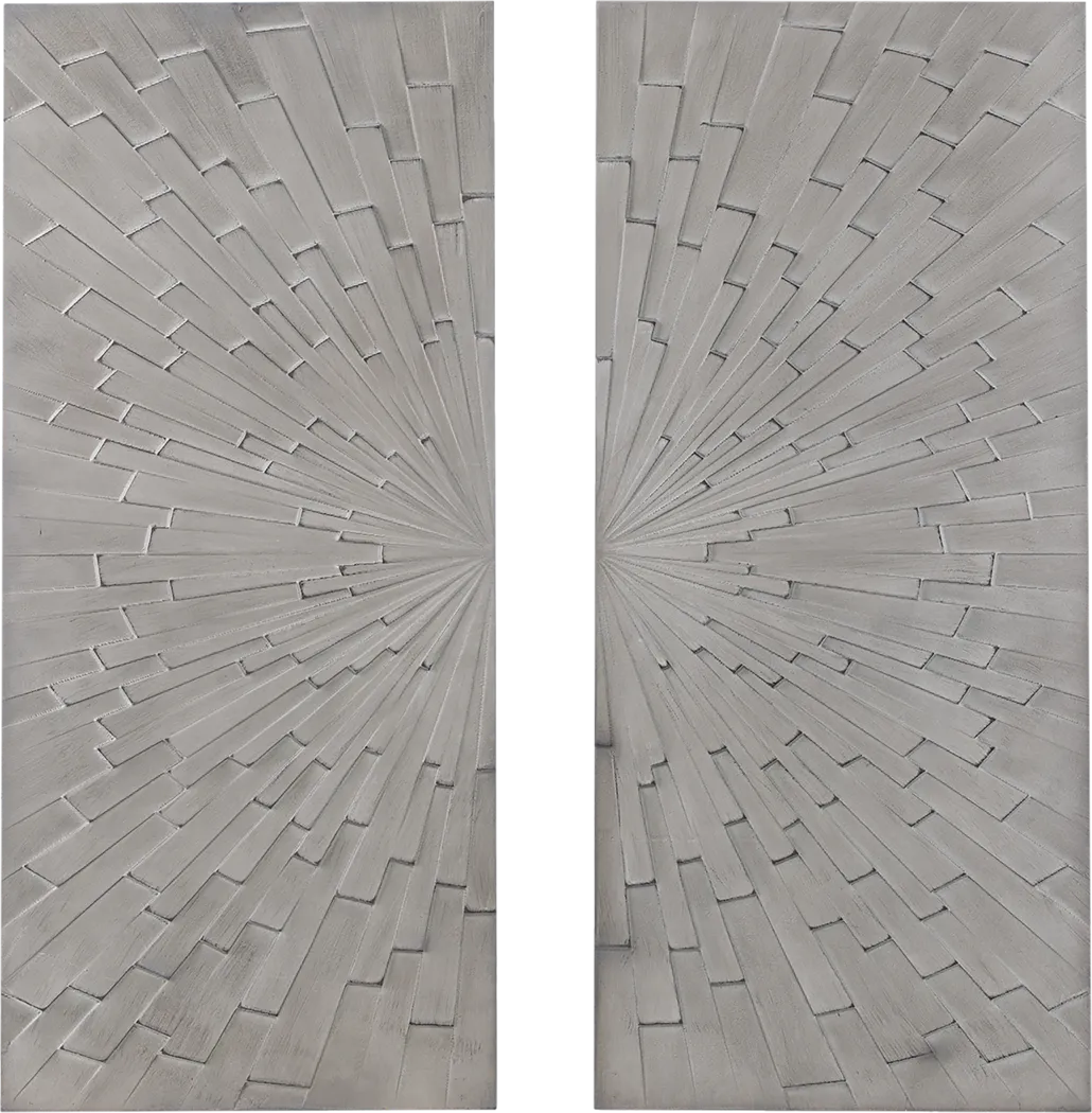 Bensley Gray Wall Panel, Set of 2 - Image 9