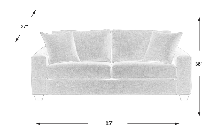 Dimension Image. Please refer to the Dimension Tab on this page for dimension details.