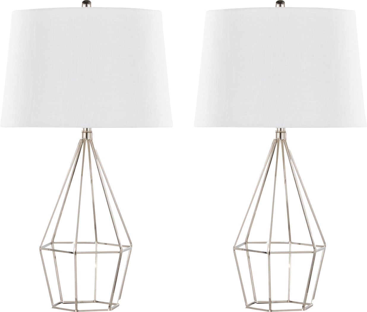 Bentler Trail Silver Lamp, Set of 2 - Thumbnail - Image 1