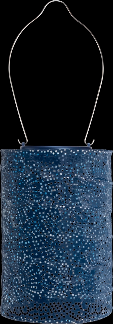 Bento Shade Outdoor Blue Solar Lantern - Thumbnail - Image 1