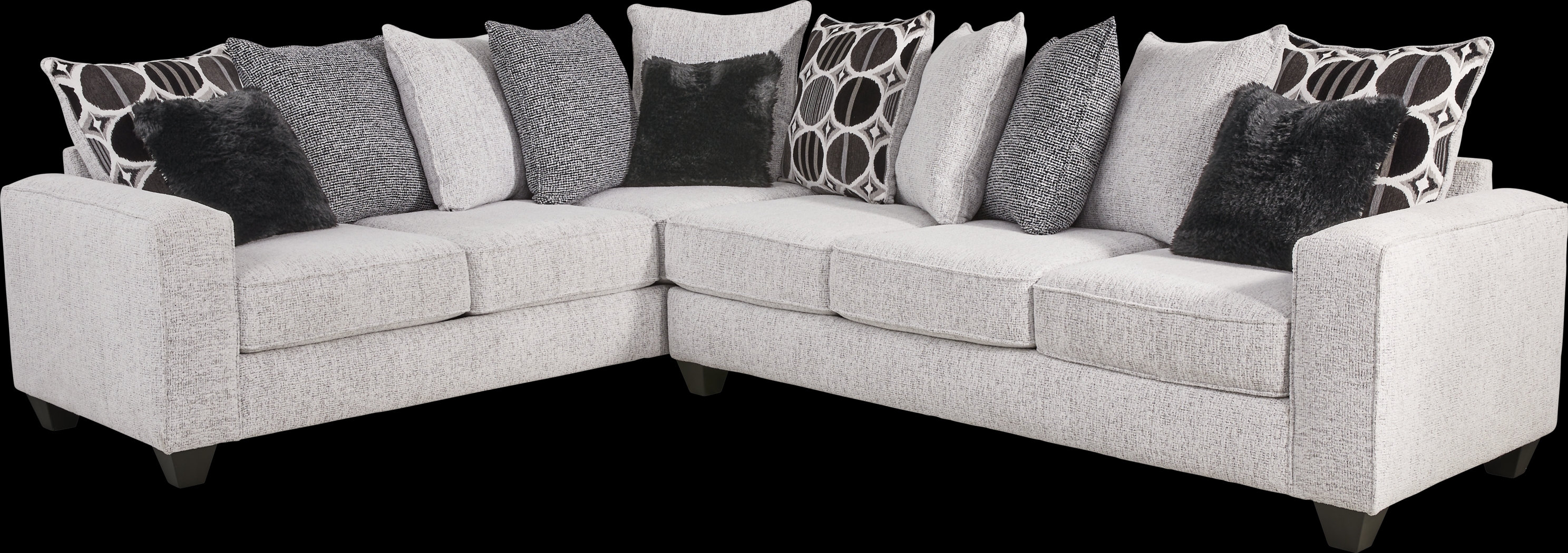 Benton Place Gray 2 Pc Sectional - Thumbnail - Image 1