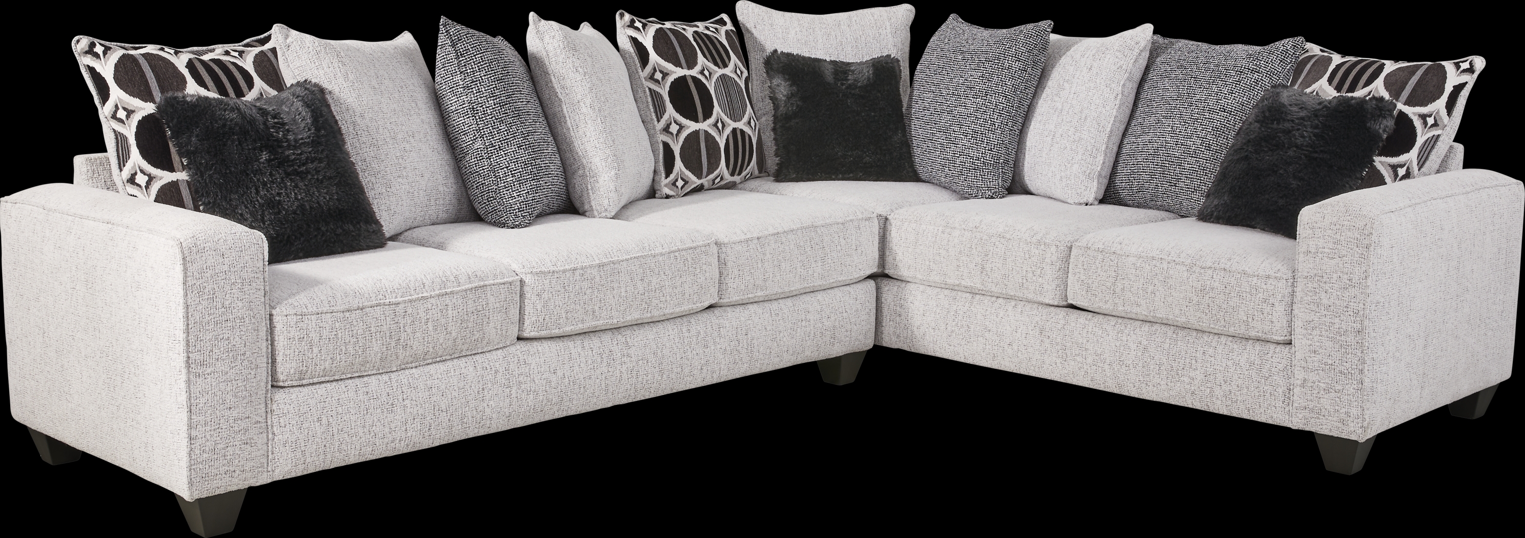 Benton Place Gray 2 Pc Sectional - Thumbnail - Image 1