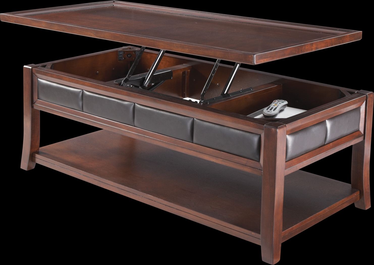 Benton Square Merlot Lift-Top Cocktail Table - Thumbnail - Image 2