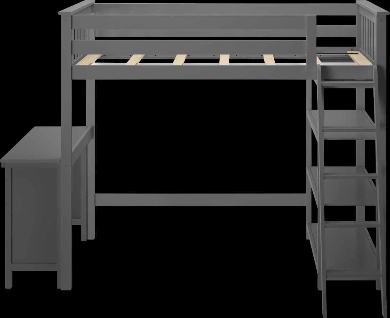 Kids Bentonbrook Gray Twin High Loft Bed - Thumbnail - Image 4