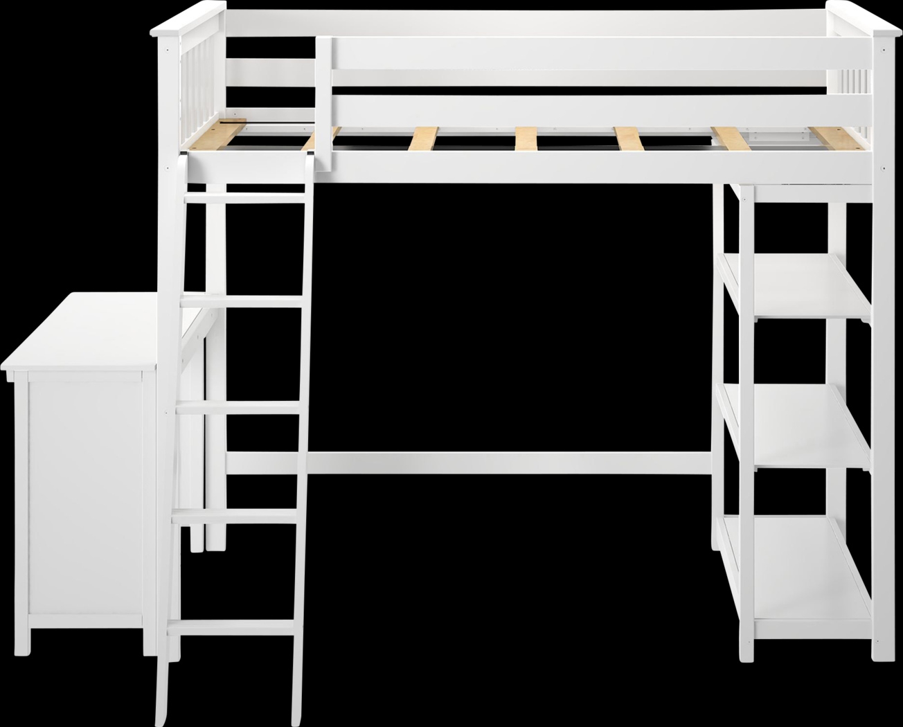 Kids Bentonbrook White Twin High Loft Bed - Thumbnail - Image 5