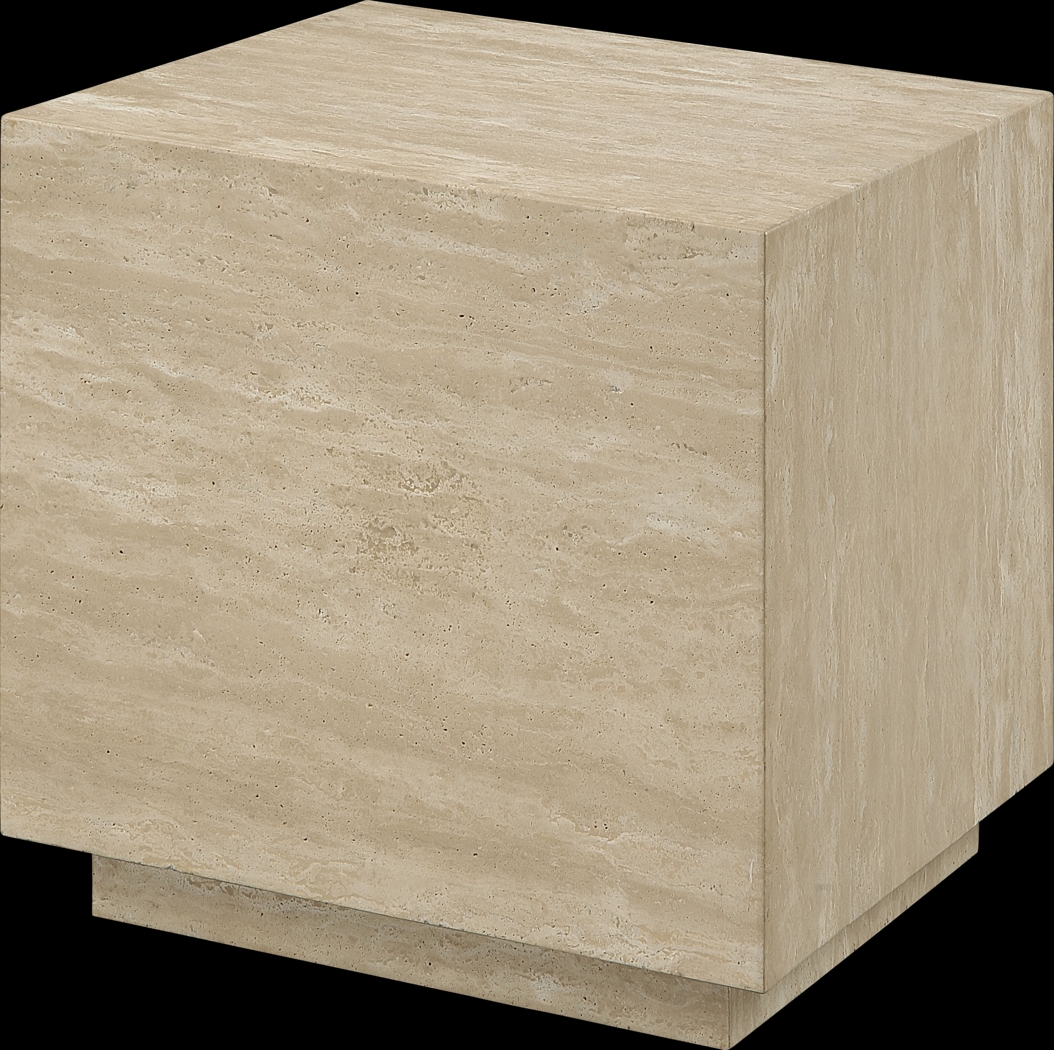 Bentonitea Beige End Table - Thumbnail - Image 1