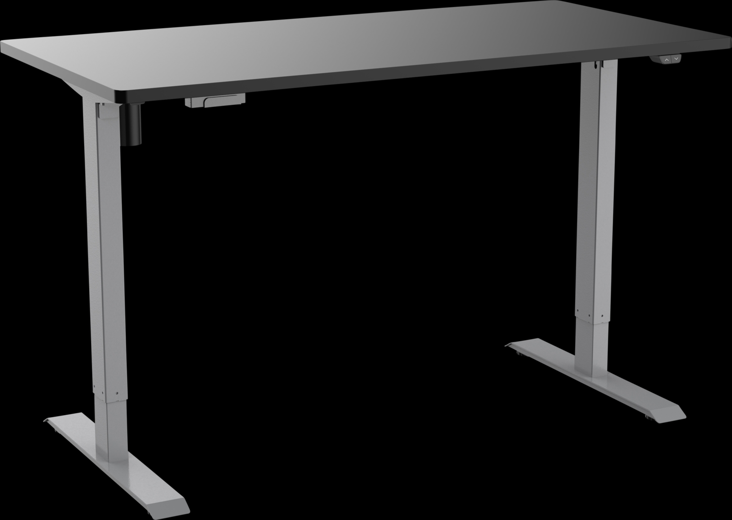 Benwin Black Adjustable Desk - Thumbnail - Image 7