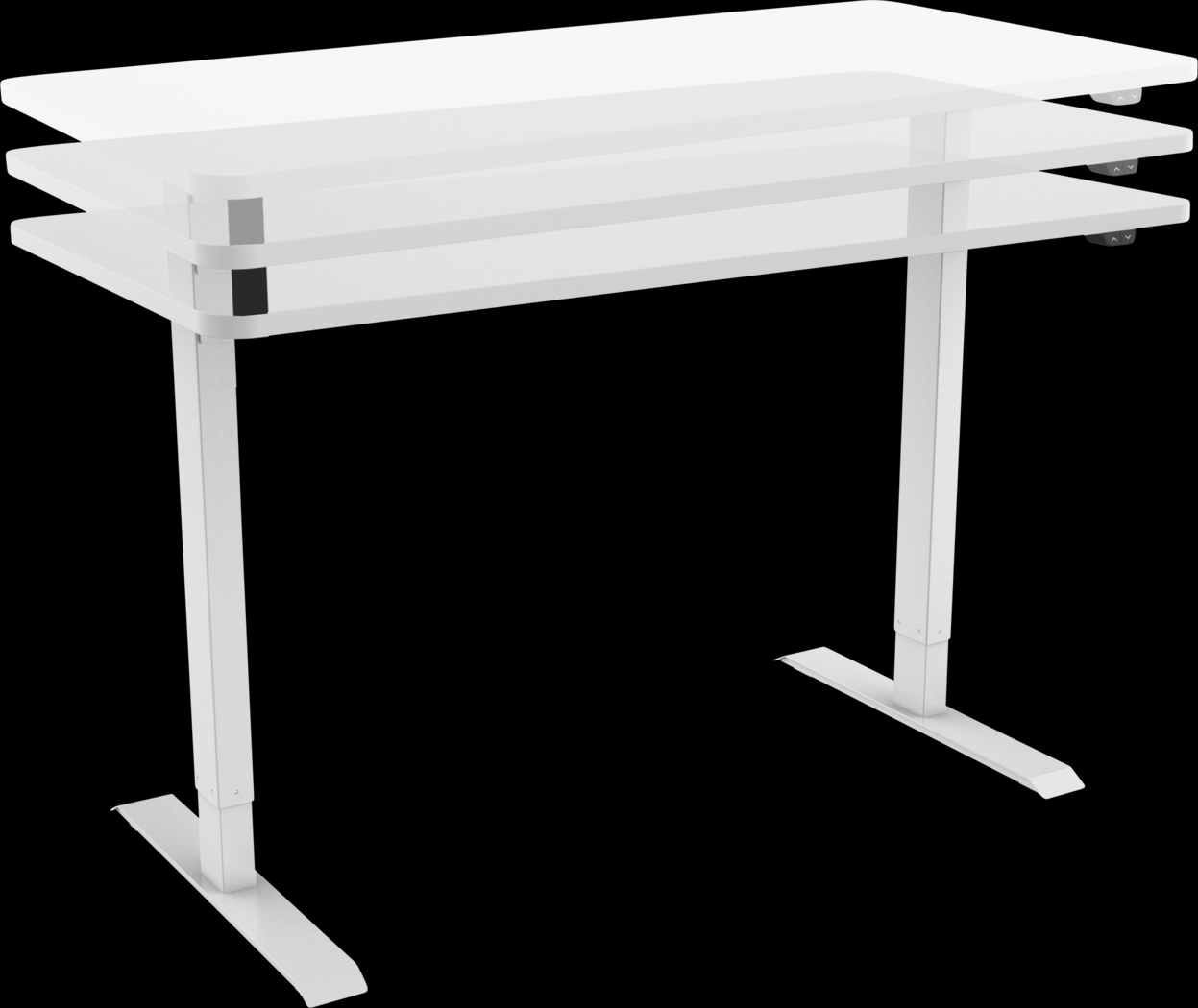 Benwin White Adjustable Desk - Thumbnail - Image 10