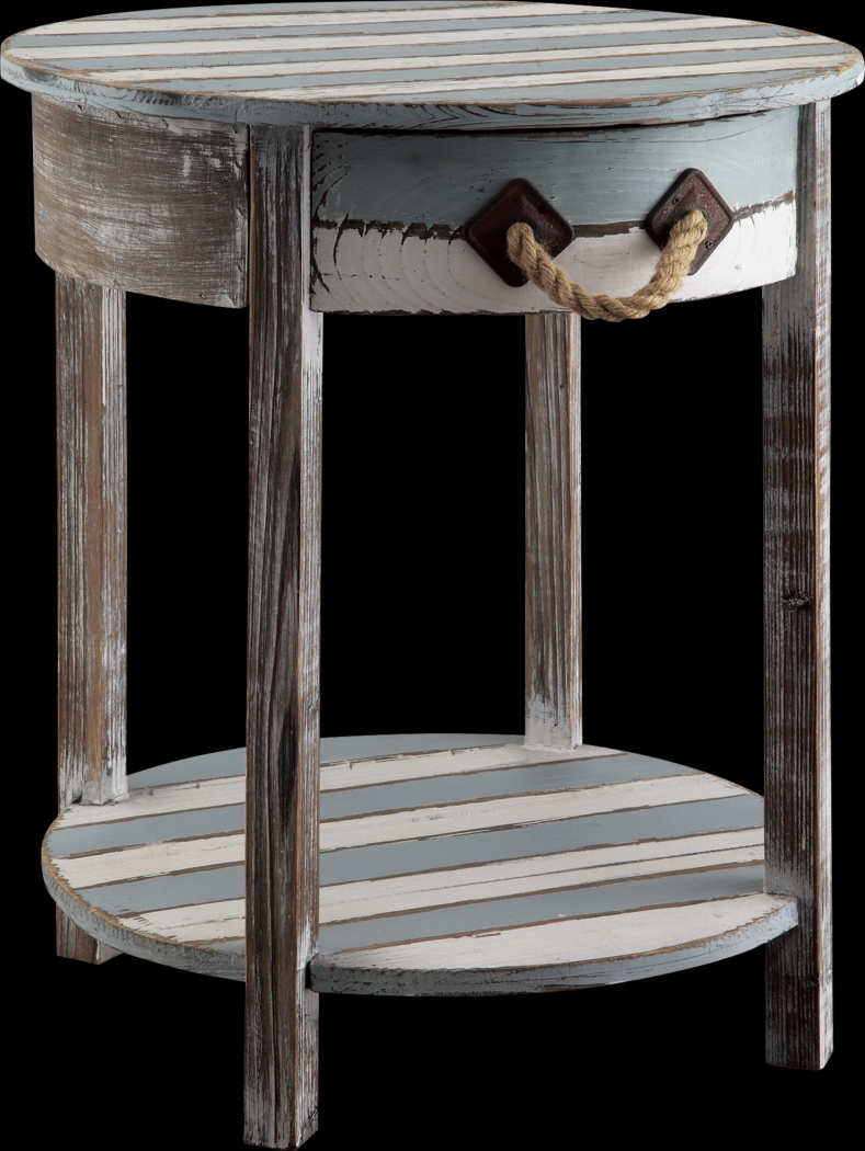 Benzien Blue Accent Table - Thumbnail - Image 1