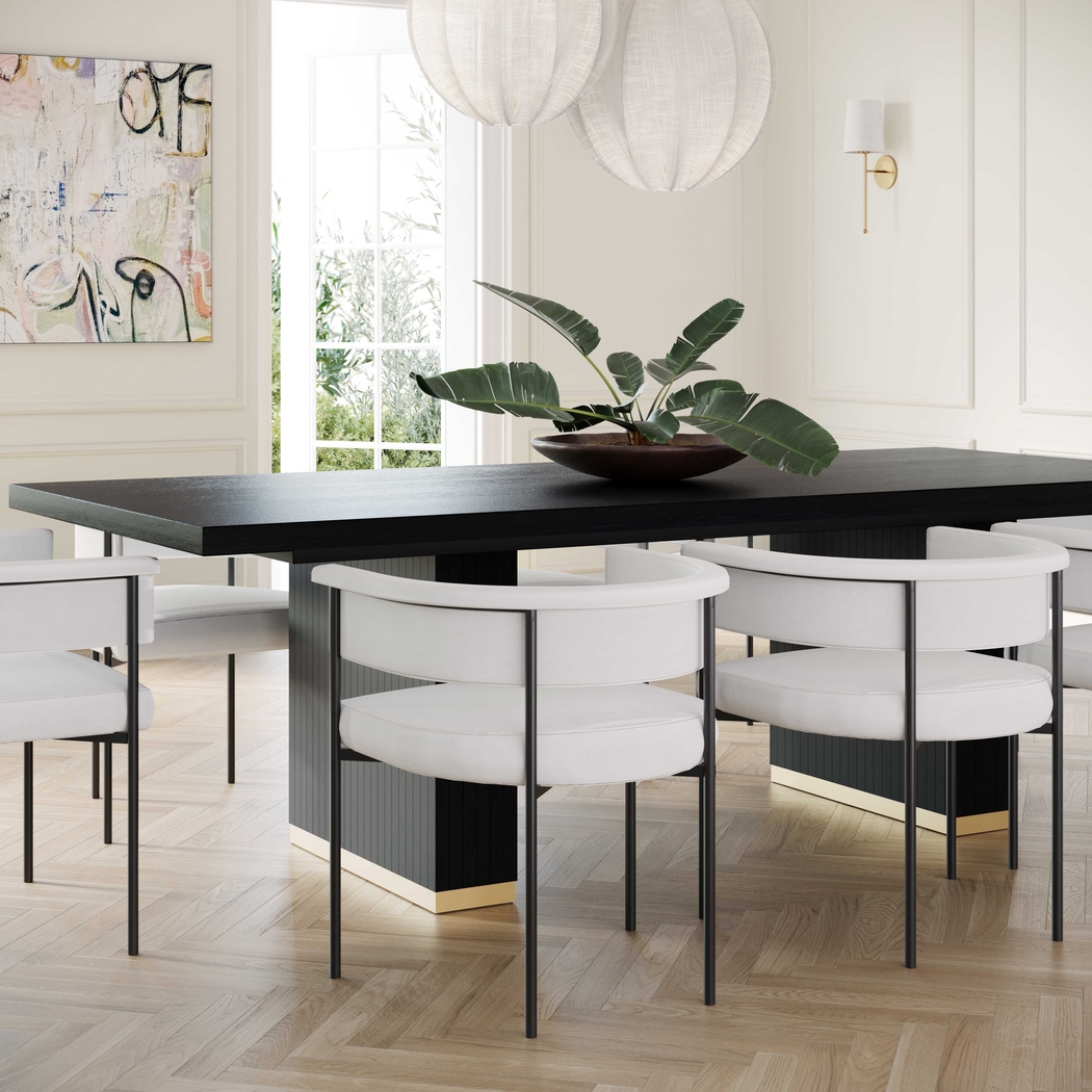 Bequette Black Dining Table - Thumbnail - Image 2