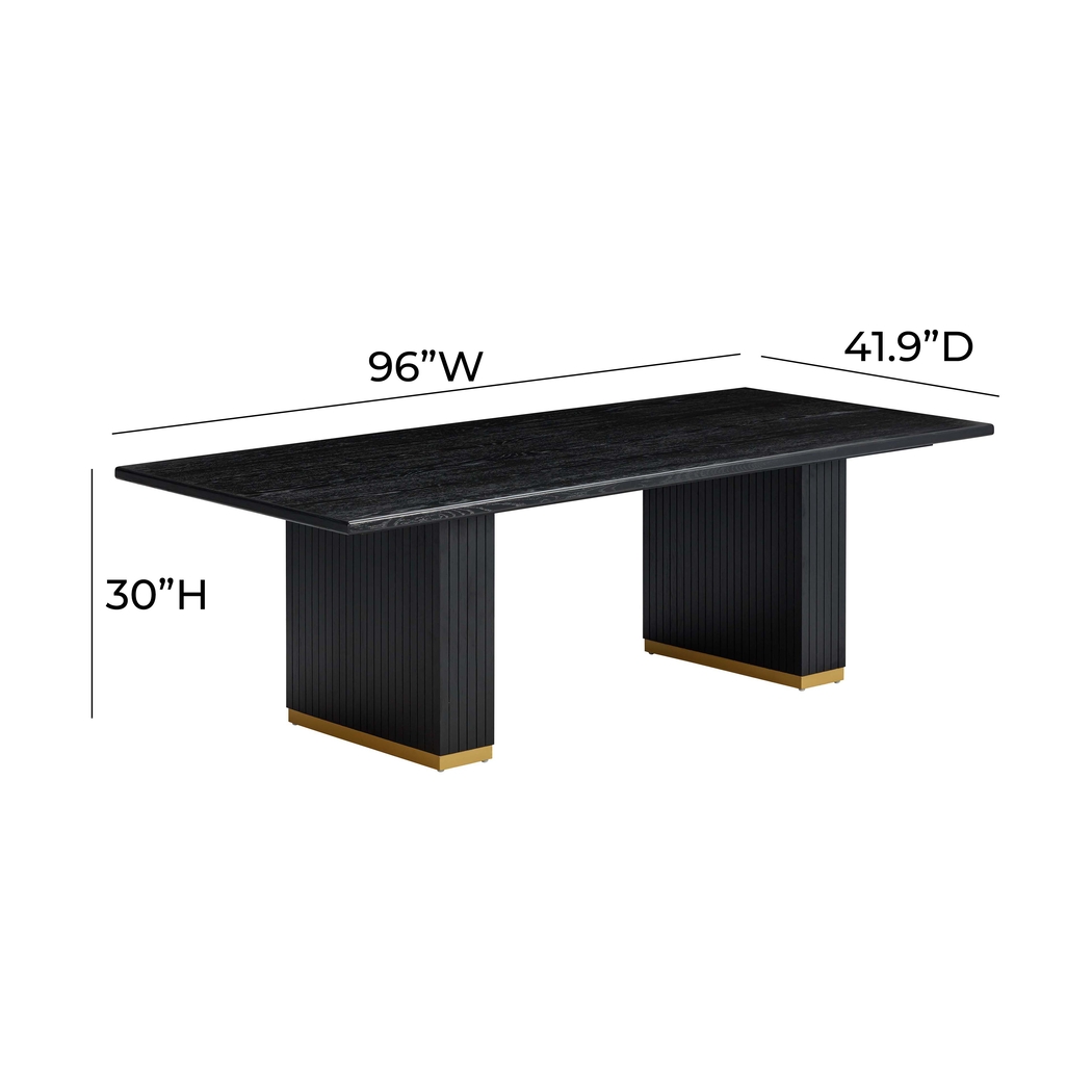 Bequette Black Dining Table - Thumbnail - Image 8