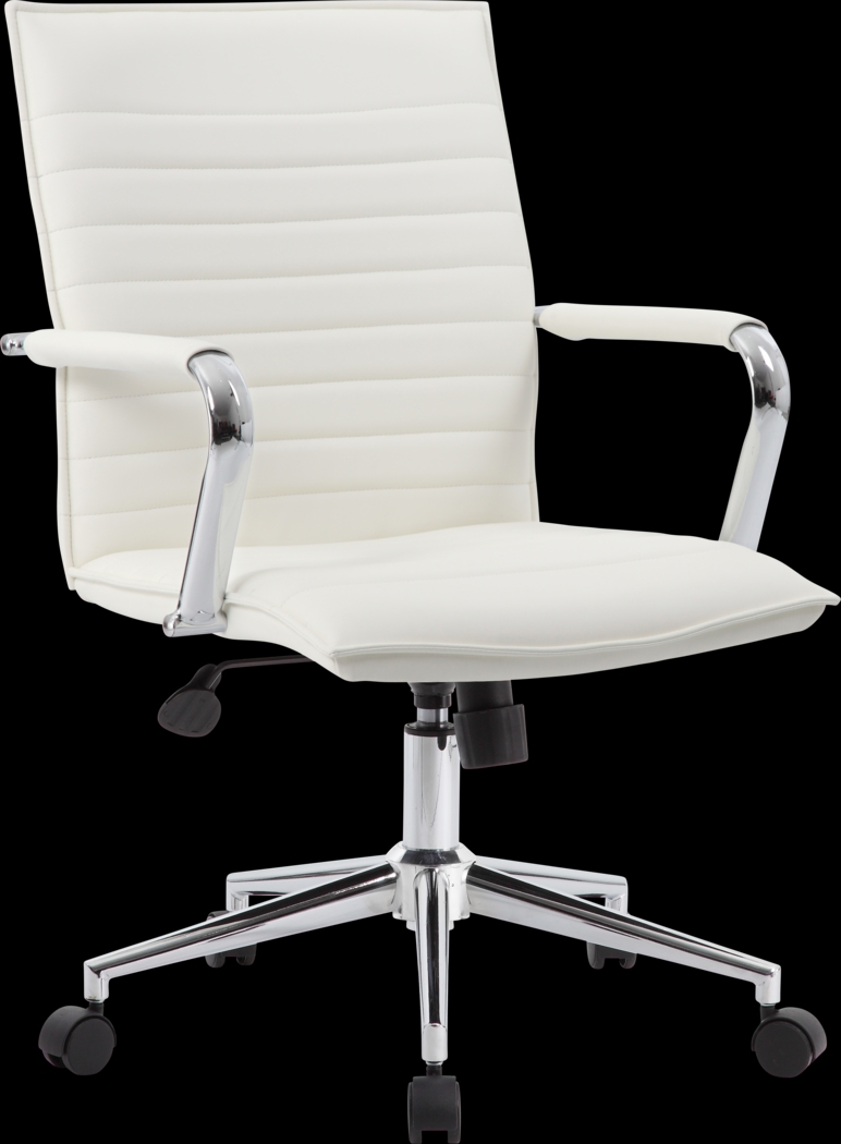 Bergdale White Office Chair - Thumbnail - Image 1