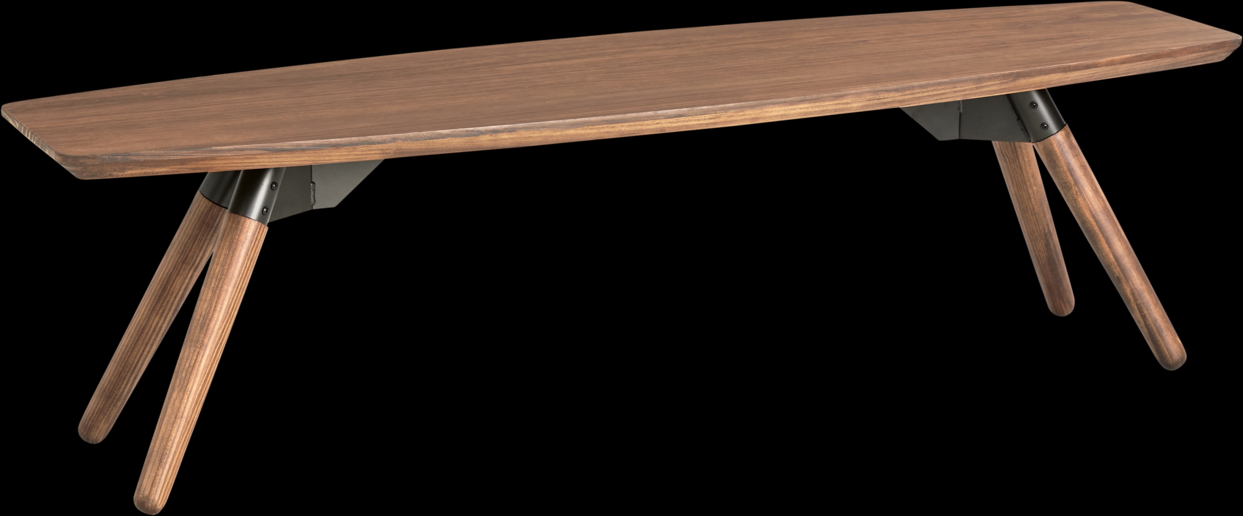 Bergen Boulevard Walnut Bench - Thumbnail - Image 1