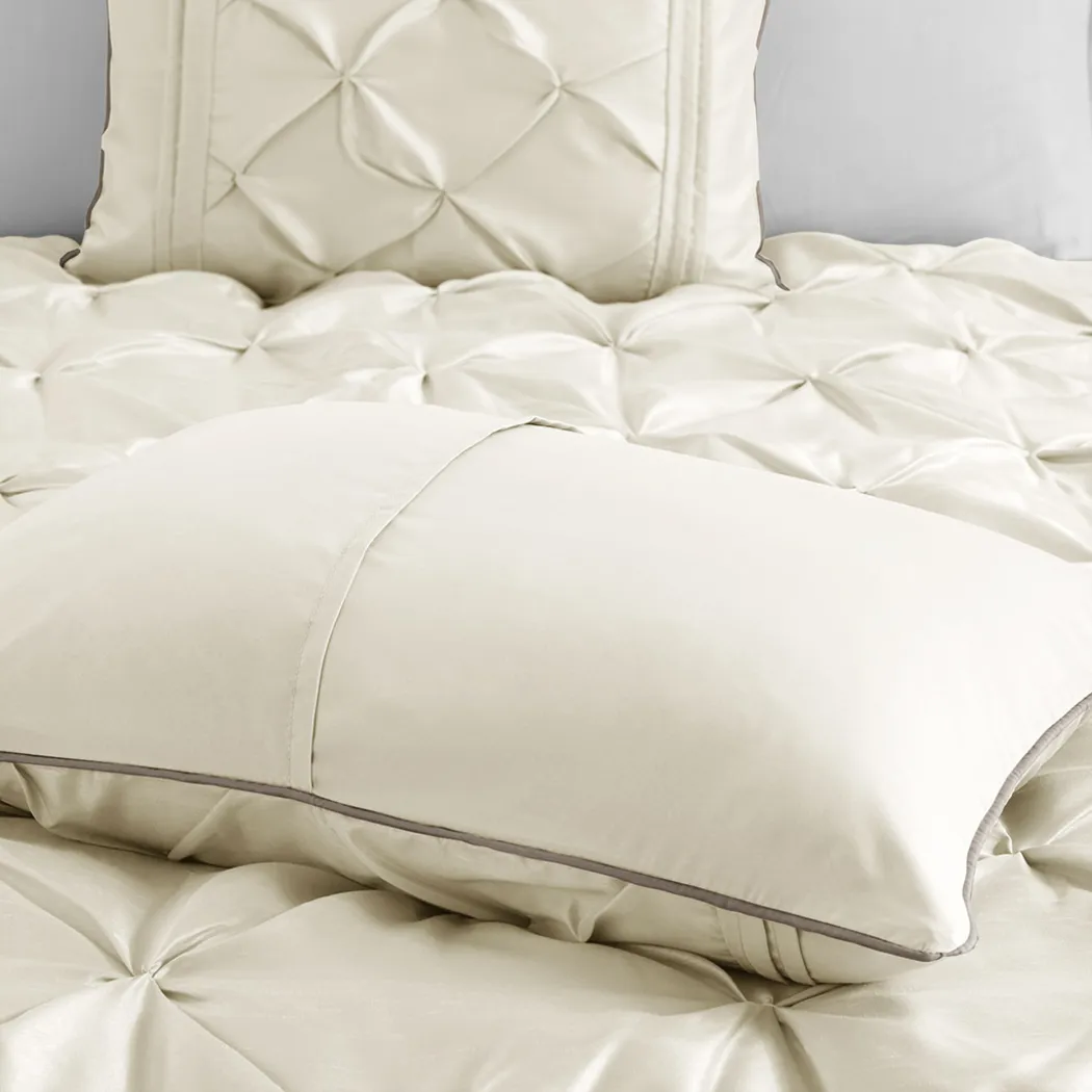 Bergerae Ivory 7 Pc King Comforter Set - Thumbnail - Image 6