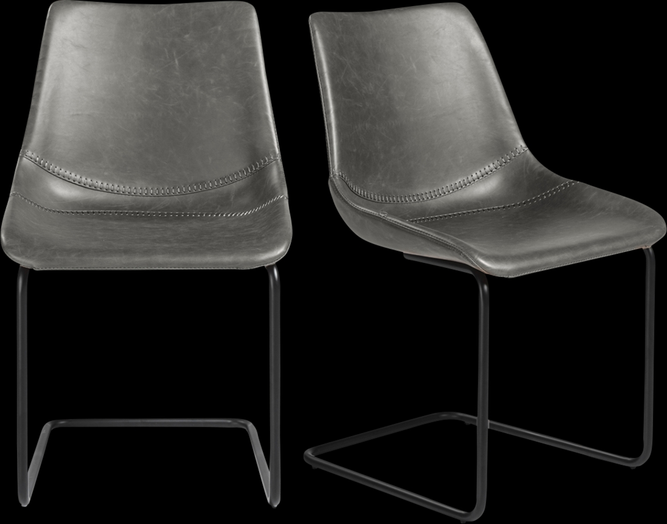 Bergstedt Dark Gray Dining Chair - Thumbnail - Image 7