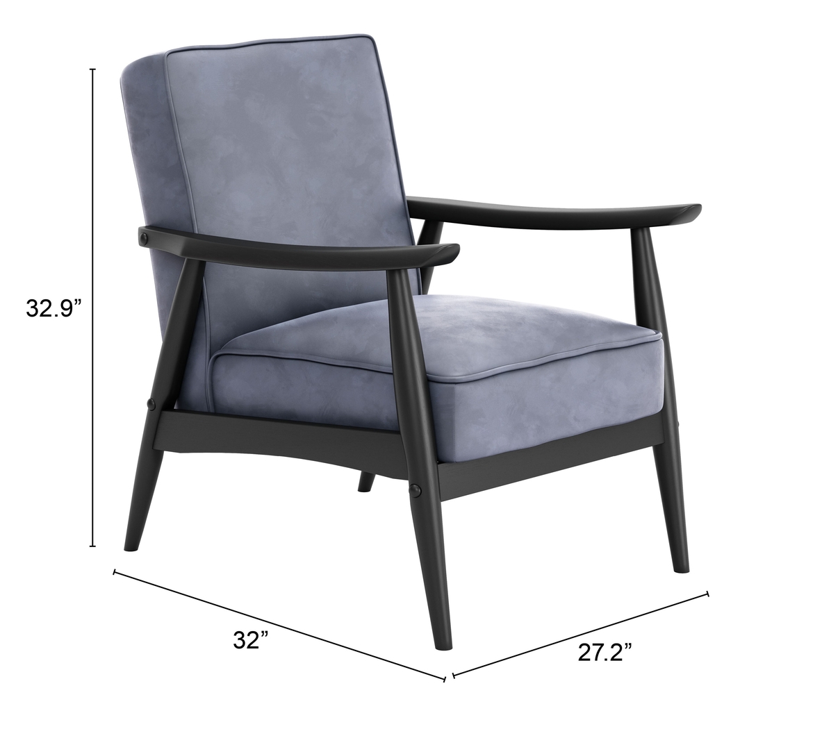 Beringer Gray Accent Chair - Thumbnail - Image 8