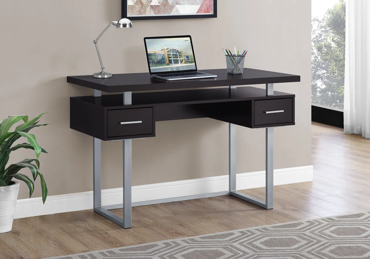 Berkinshire Cappuccino Desk - Thumbnail - Image 2