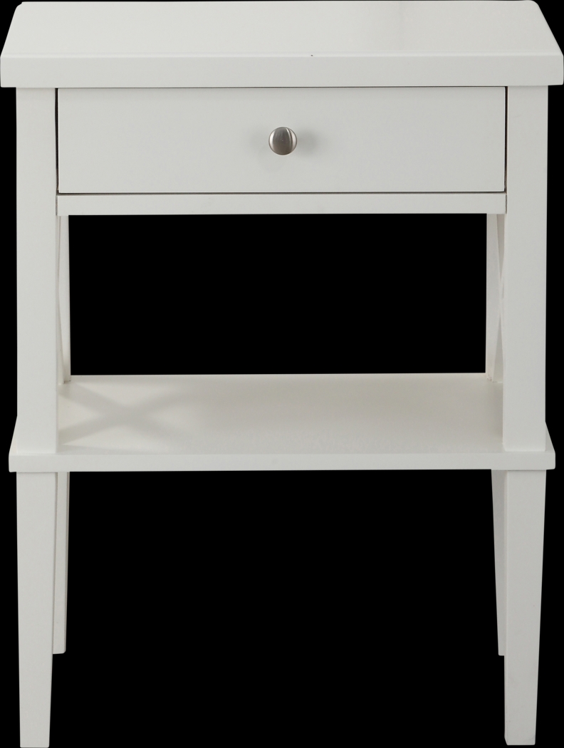 Berknor White End Table - Thumbnail - Image 2