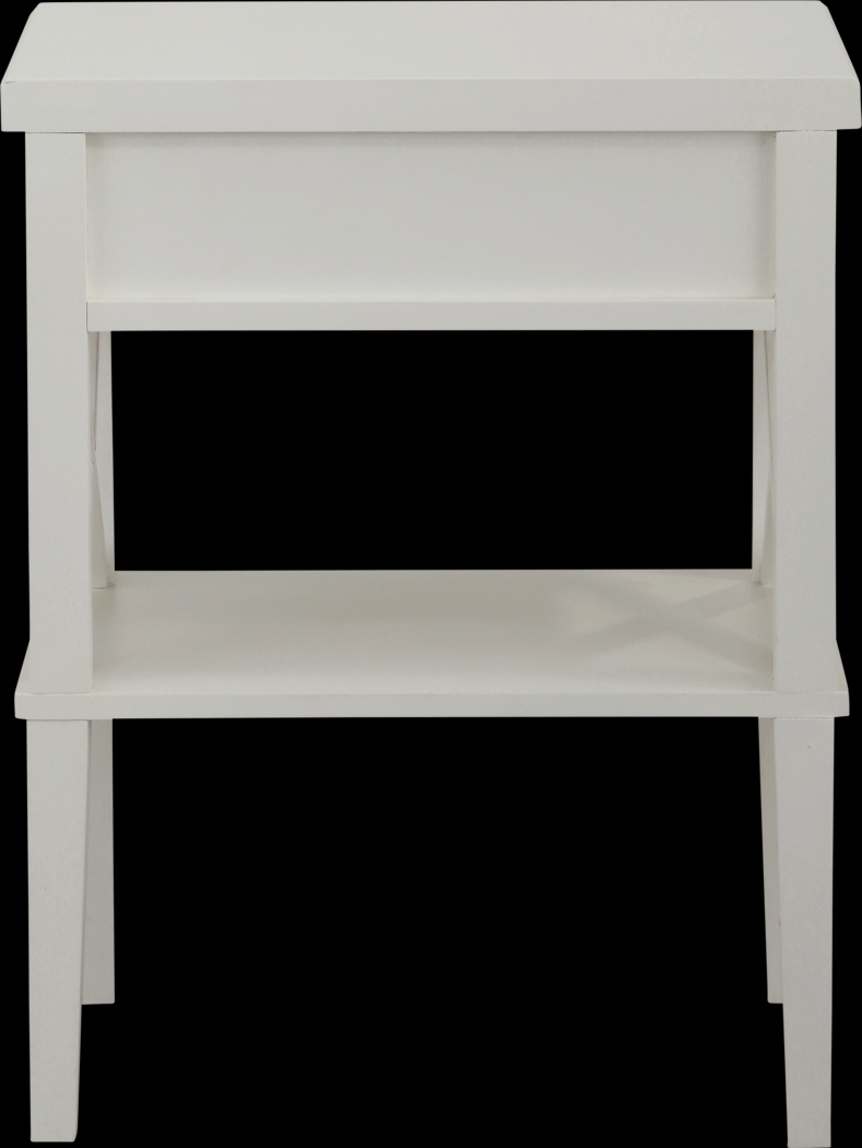 Berknor White End Table - Thumbnail - Image 3