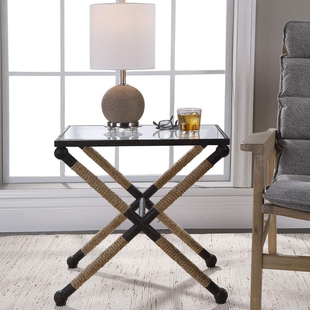 Berkten Black Accent Table - Thumbnail - Image 4