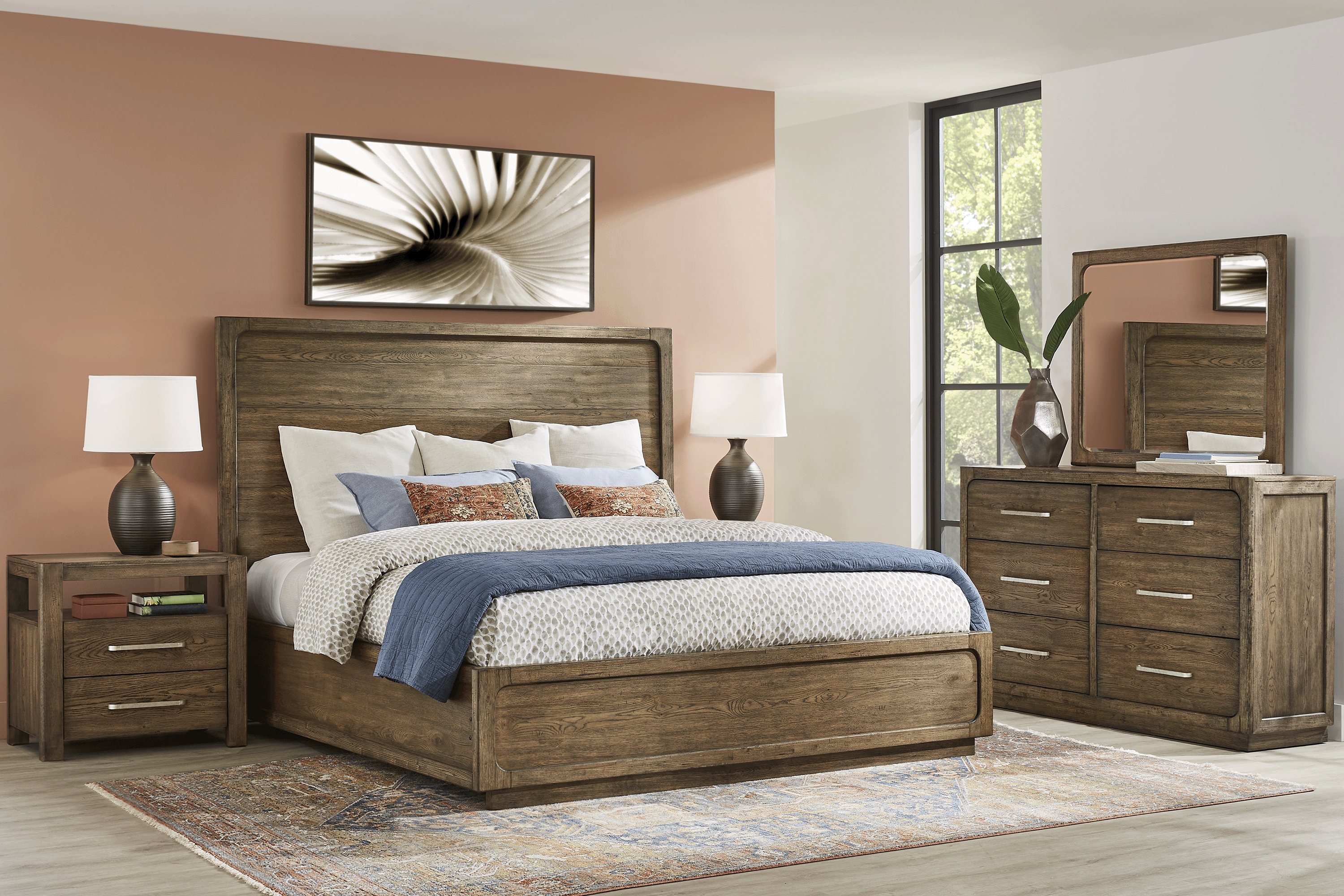 Berkview Place Brown 8 Pc King Panel Bedroom - Thumbnail - Image 1