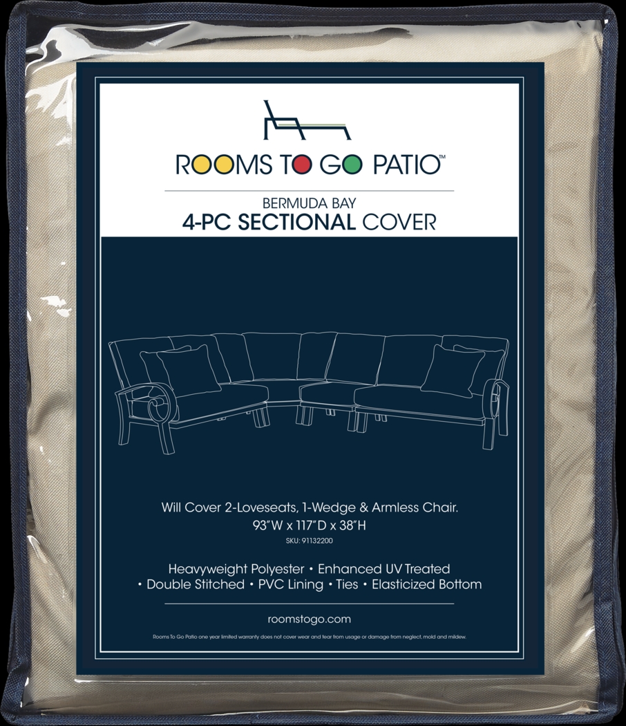 Lake Breeze 4 Pc Patio Sectional Cover - Thumbnail - Image 1