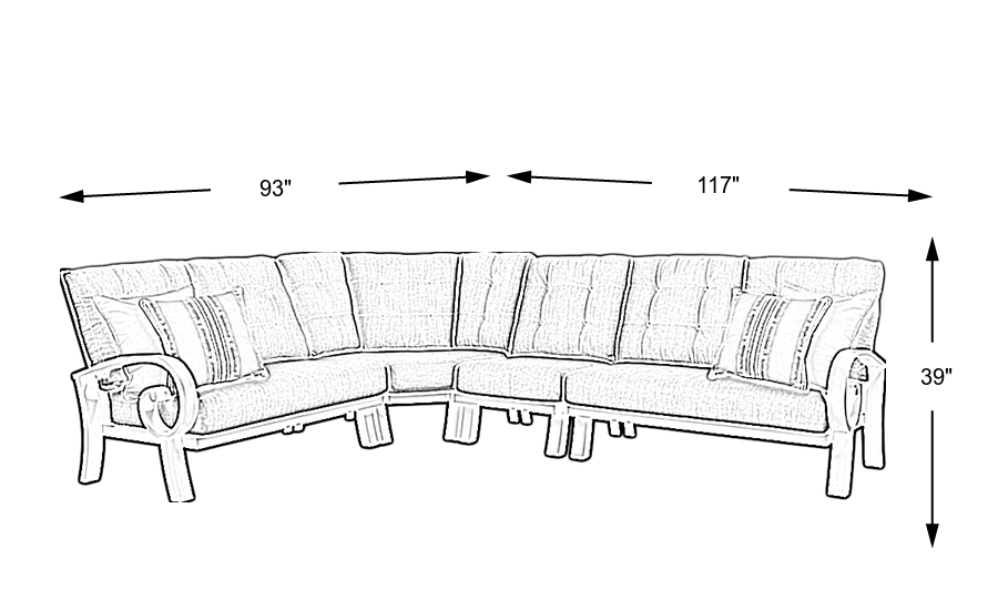 Dimension Image. Please refer to the Dimension Tab on this page for dimension details.