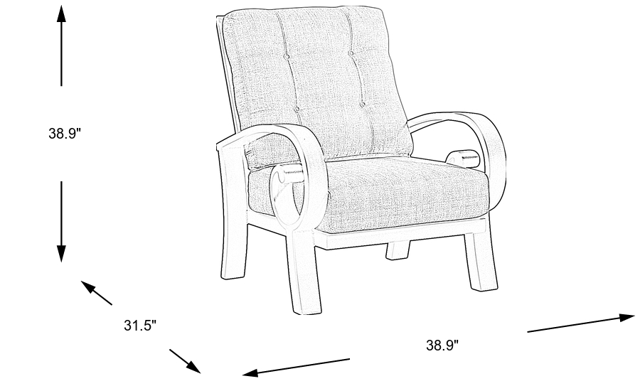 Dimension Image. Please refer to the Dimension Tab on this page for dimension details.