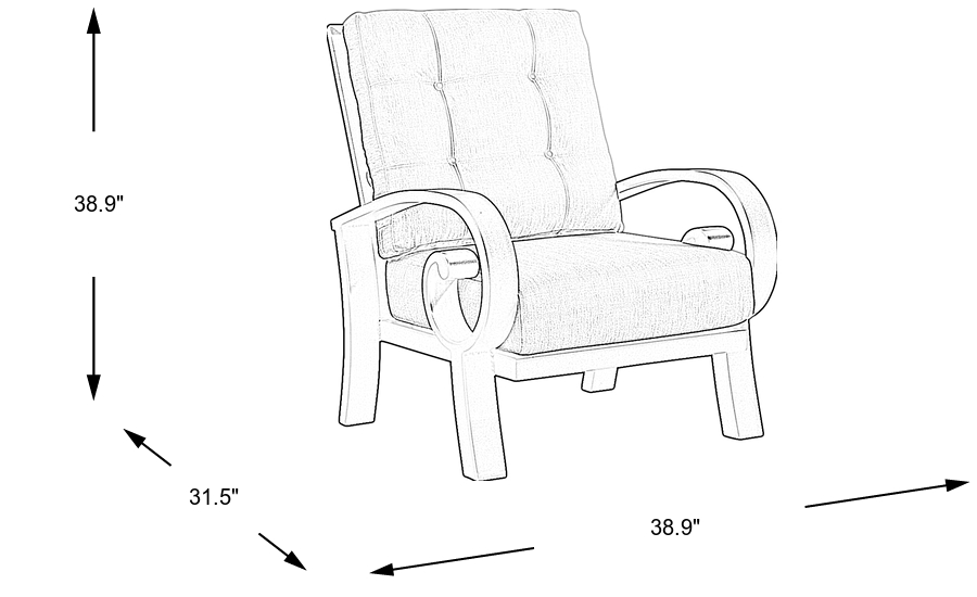 Dimension Image. Please refer to the Dimension Tab on this page for dimension details.