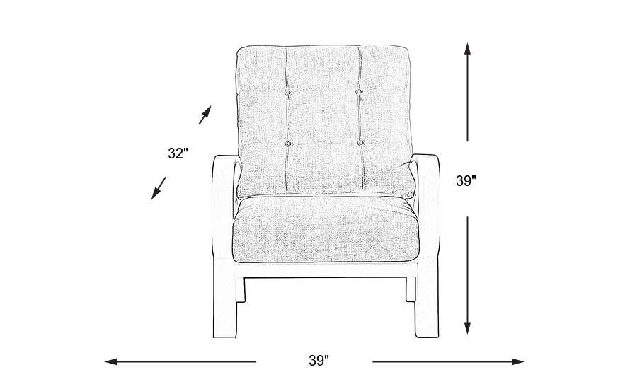 Dimension Image. Please refer to the Dimension Tab on this page for dimension details.