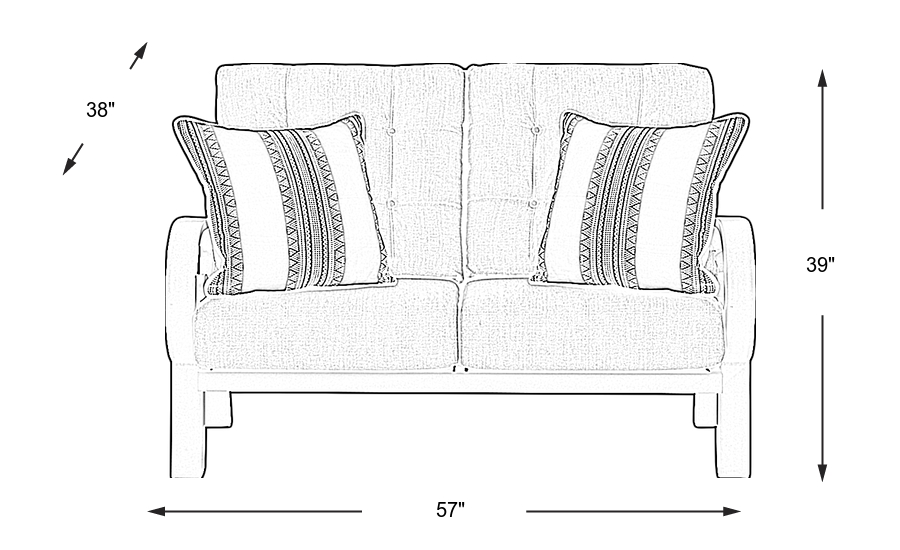 Dimension Image. Please refer to the Dimension Tab on this page for dimension details.