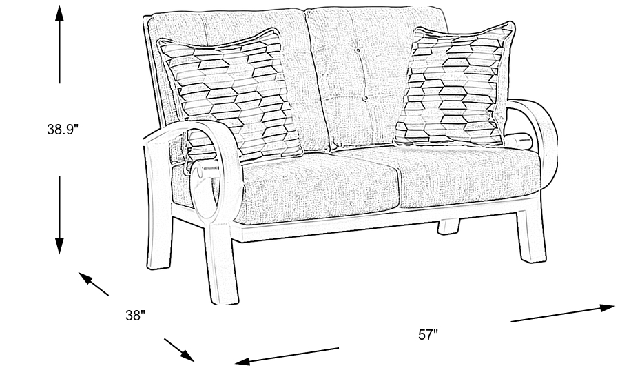 Dimension Image. Please refer to the Dimension Tab on this page for dimension details.