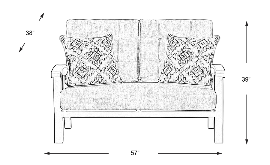 Dimension Image. Please refer to the Dimension Tab on this page for dimension details.