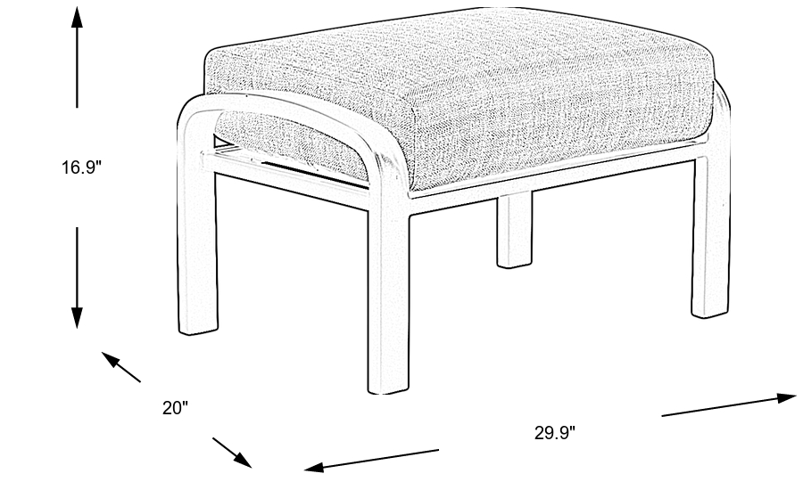 Dimension Image. Please refer to the Dimension Tab on this page for dimension details.