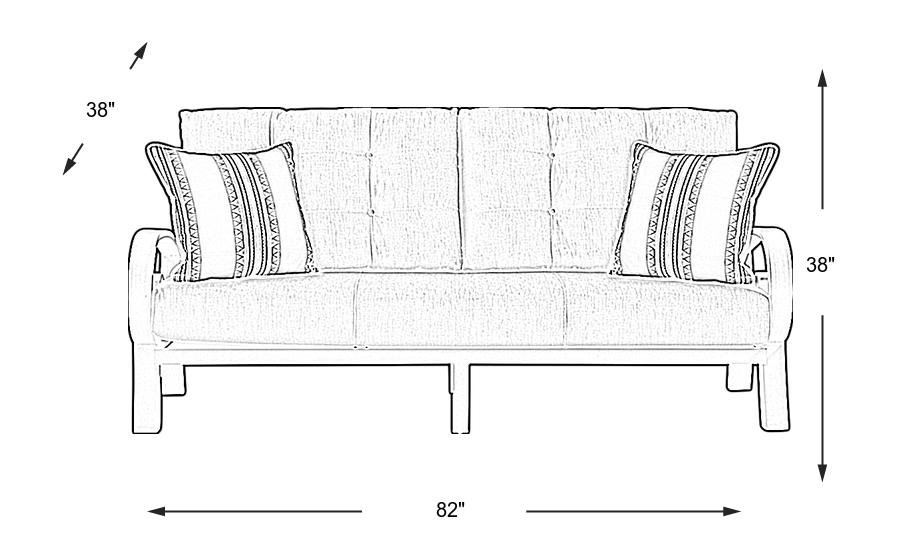 Dimension Image. Please refer to the Dimension Tab on this page for dimension details.