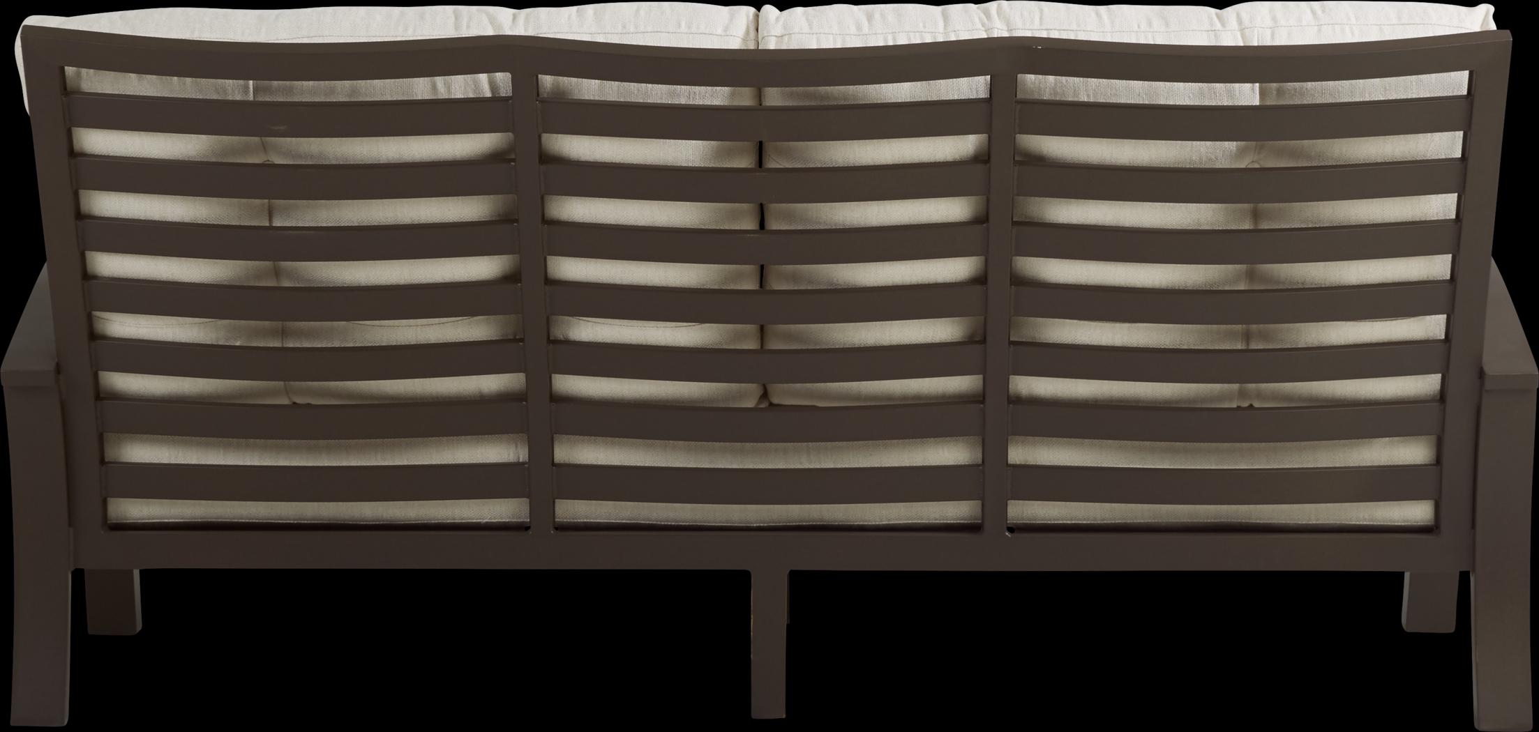 Bermuda Bay Aged Bronze Outdoor 4 Pc Seating Set with Parchment Cushions - Thumbnail - Image 4