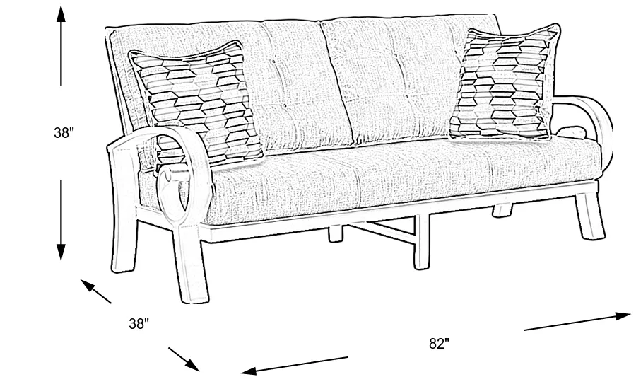 Dimension Image. Please refer to the Dimension Tab on this page for dimension details.
