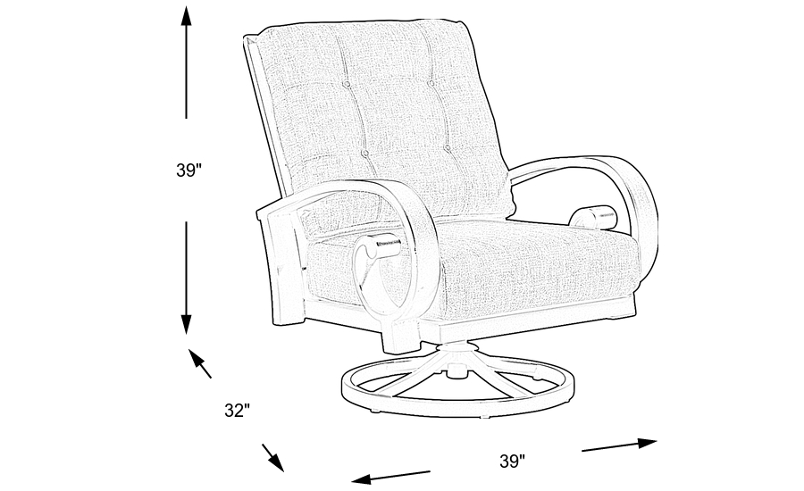 Dimension Image. Please refer to the Dimension Tab on this page for dimension details.