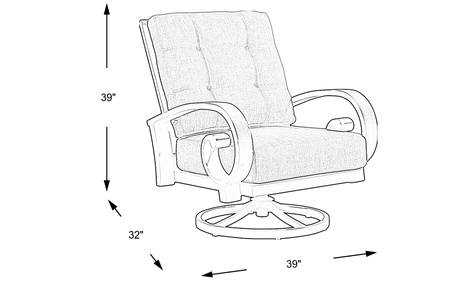 Dimension Image. Please refer to the Dimension Tab on this page for dimension details.
