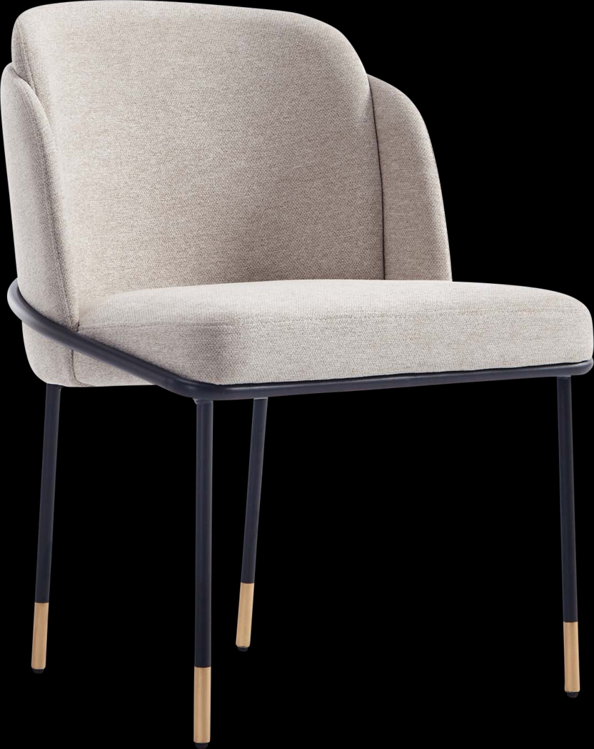 Bermuda Black and Beige 7 Pc Dining Table Set - Thumbnail - Image 6