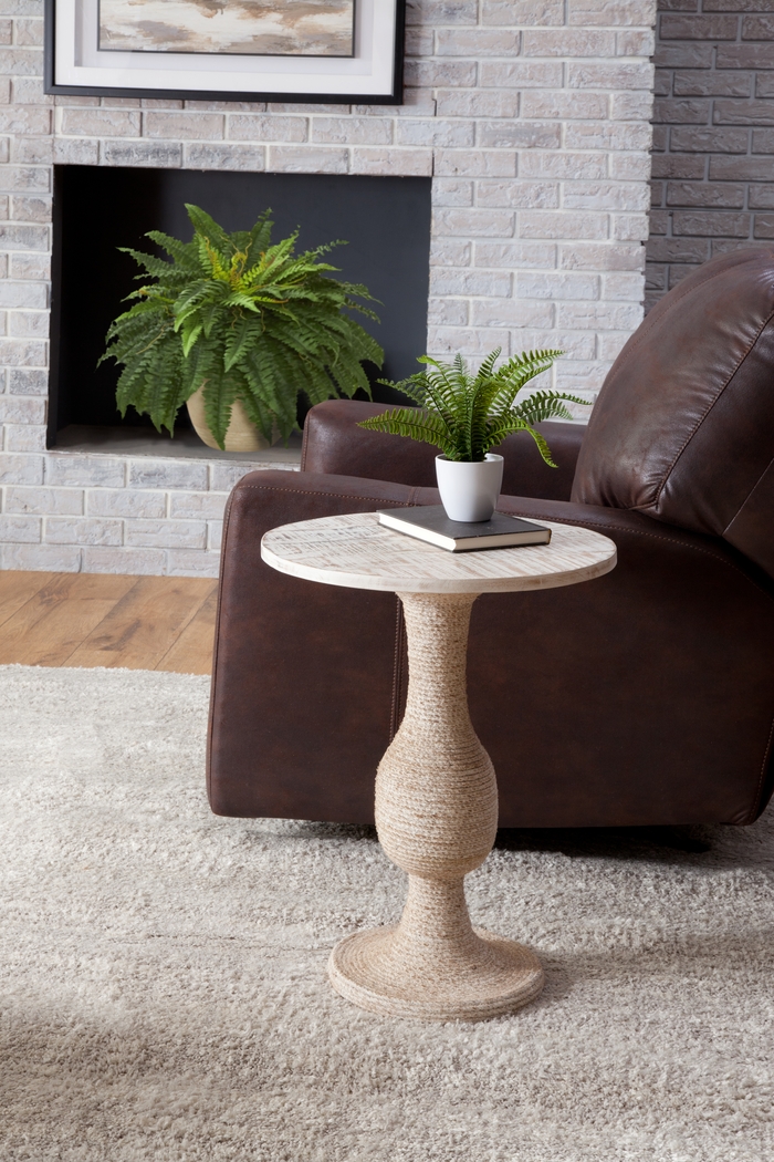 Bernal White End Table - Thumbnail - Image 2