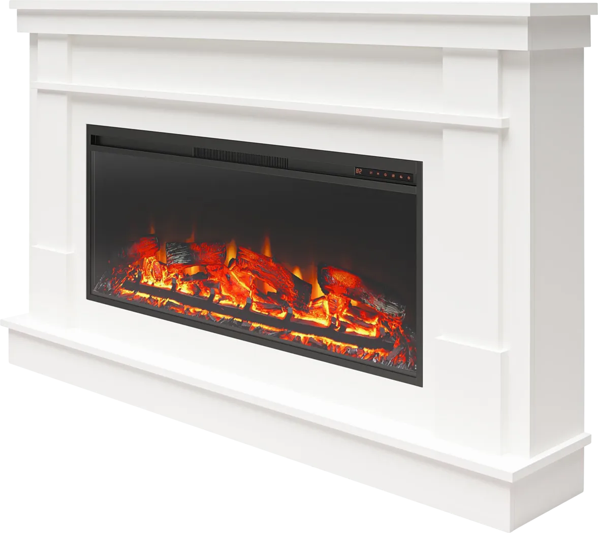 Bernd White 64 in. Console with Electric Fireplace - Thumbnail - Image 4